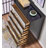 Painted Five-Drawer Silver Foil Accent Cabinet