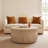 Sylvia Solid Wood Drum Coffee Table with Storage