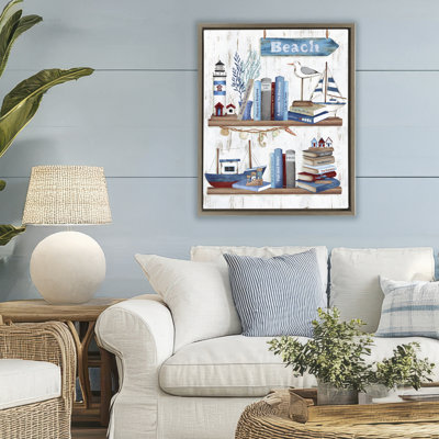 Livres nautiques sur cadre flottant, design par Emma Leach