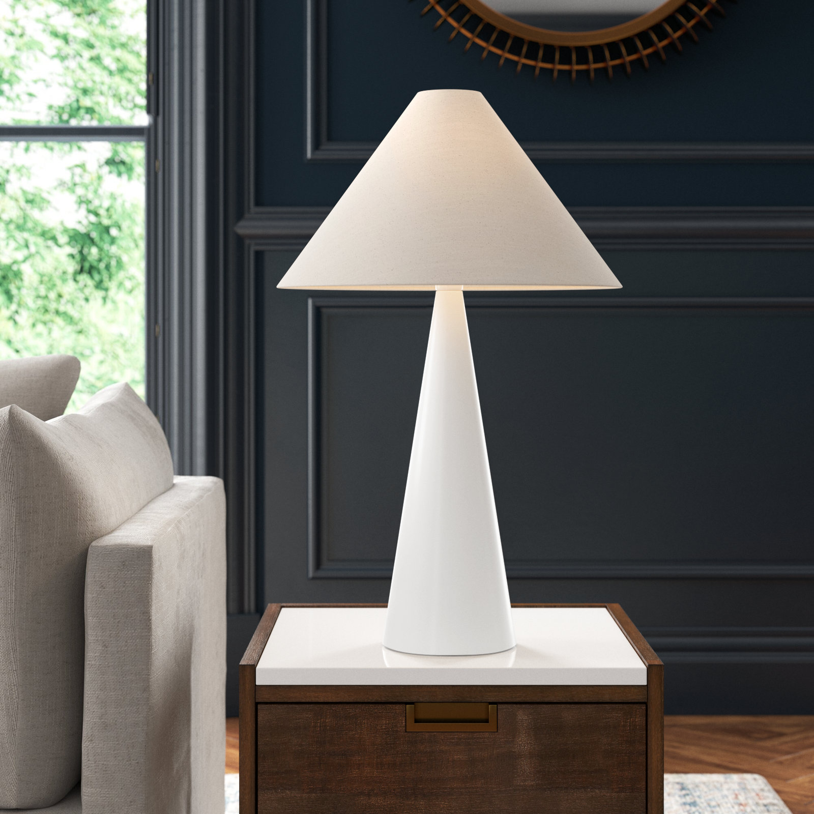Pearlie Resin Table Lamp