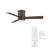 Axis 3 - Blade Outdoor Smart Flush Mount Ceiling Fan with Remote Control and LED Light Kit Included, Works With Alexa and iOS / Android App-104550579-50618021-50618016