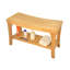Spateak Grade-A Teak Wood Melbourne Shower Seat 30" Outdoor Patio Stool Bench