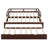 Extending Wooden Daybed with Trundle, Espresso Finish-763770593