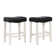 Ileana Upholstered Counter Stool with Solid Wood Frame