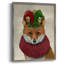 «Christmas Foxy Christmas Fool», reproduction encadrée - bois massif-260305538