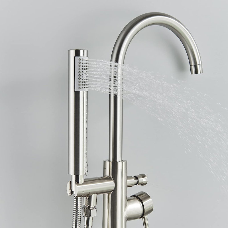 2 Handle Waterfall Faucet, Brushed Nickel