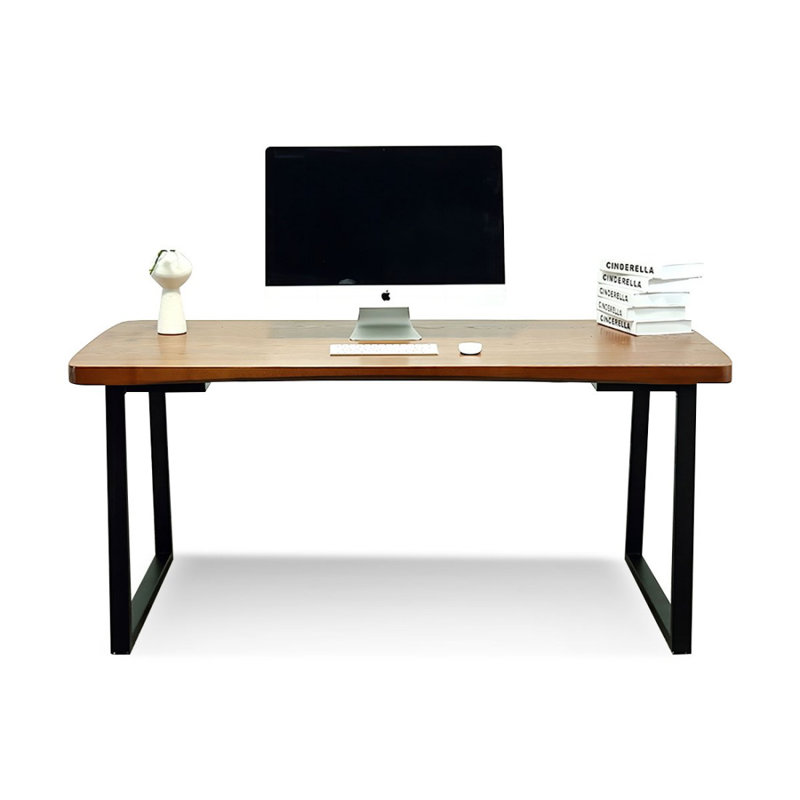 Walnut Rectangular Solid Wood Writing desk, 29.53" H x 62.99" W x 27.56" D