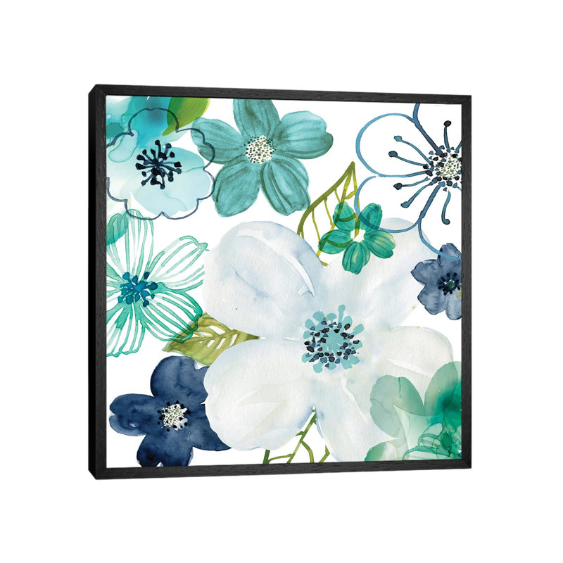 Layers Of Summer II by Carol Robinson - Print on Canvas, 45.72 cm H x 45.72 cm W, Black Framed