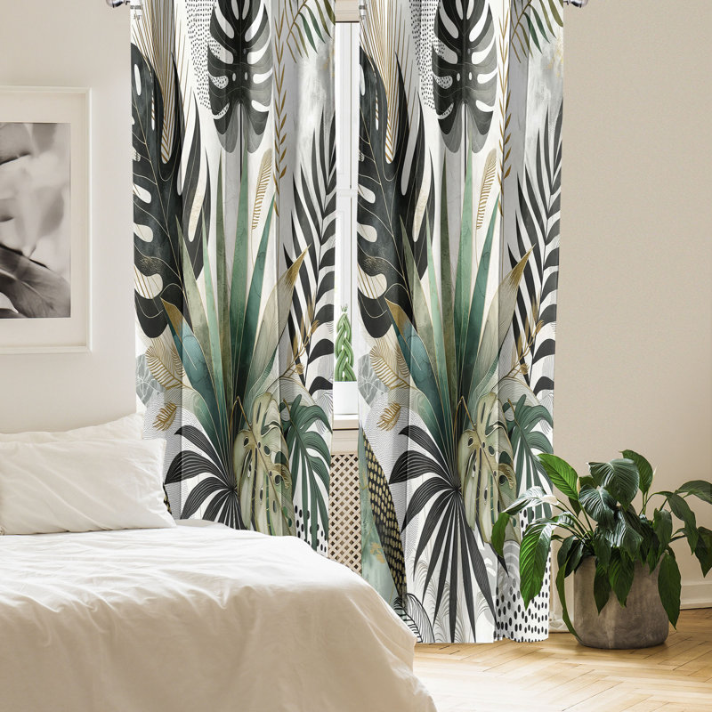 Semi Sheer Curtain Pair, 56" W x 84" L