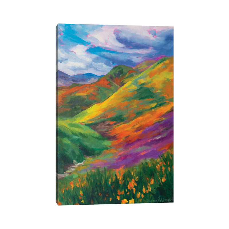 Rainbow Hills 1 Piece Wrapped Canvas Painting, 30.48cm H x 20.32cm W