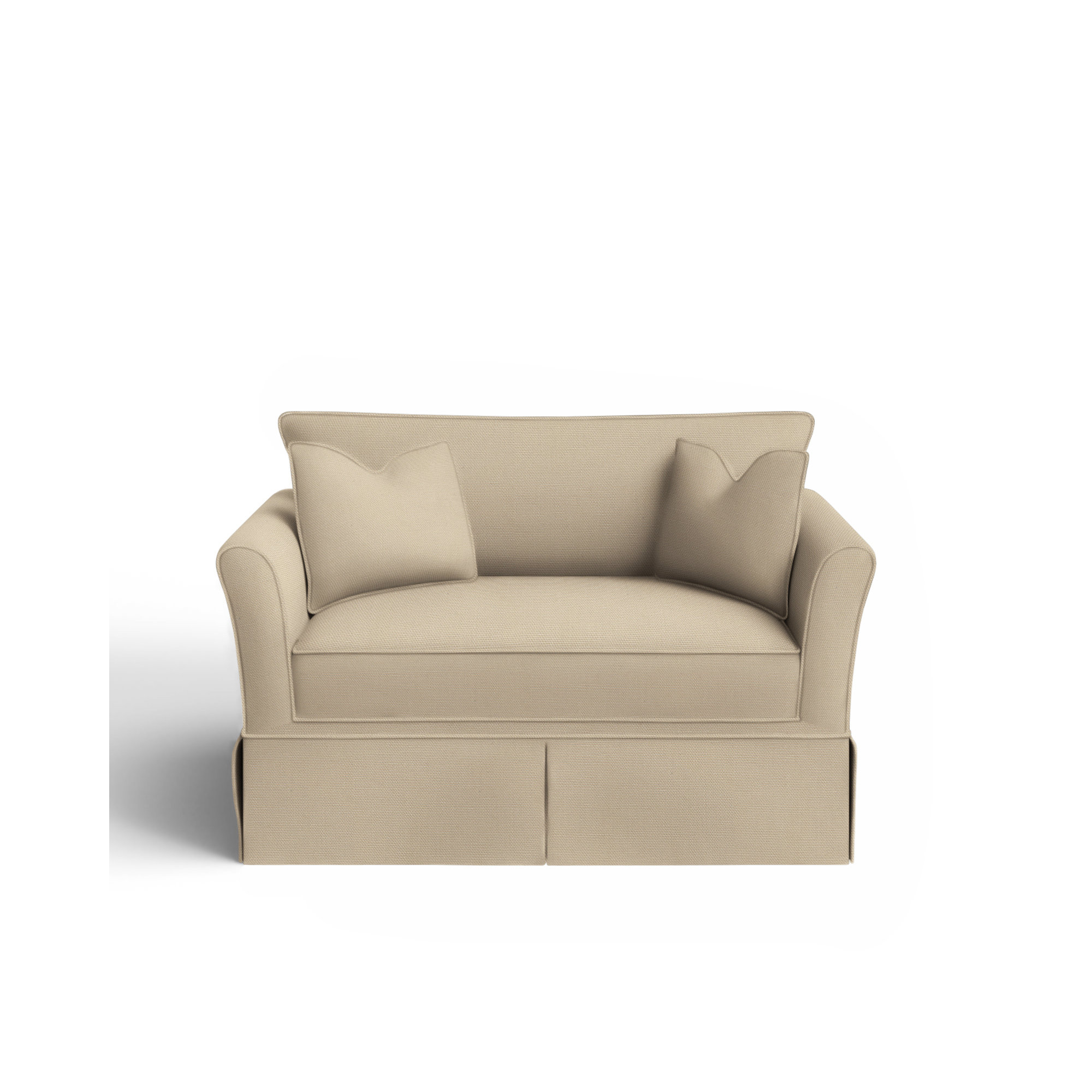 Shelby Upholstered Chair And A Half, Davis Pearl Performance Bouclé