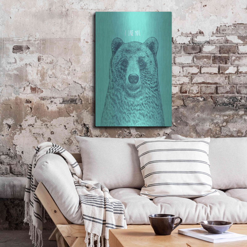 «I Like You Bear» par Rachel Caldwell, H 36 po x l 24 po