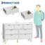 Commode 7 tiroirs Cannelée