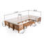 Ensemble de conversation modulaire pour 8 personnes Ajanai Acacia-226878067