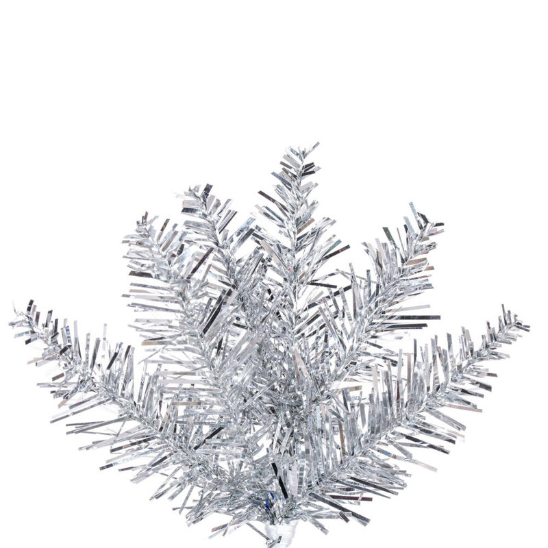 Arbre de Noël artificiel argenté, 8.5'