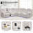 Keeshan 3 - Piece Faux Leather Power Reclining Sectional With Speaker and LED-999850135