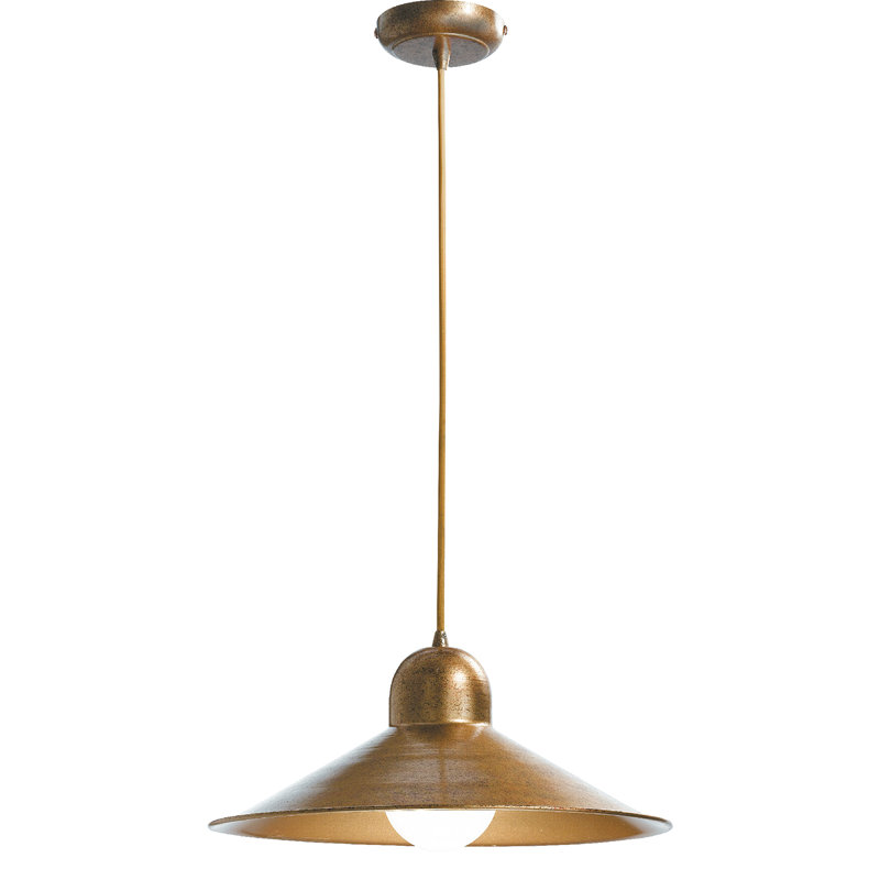 Grasso 1 - Light Gold Single Pendant