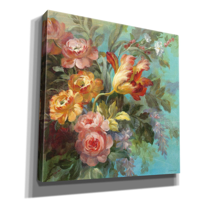 «Seaside Garden 2» par Danhui Nai, art mural sur toile, H 18 po x l 18 po