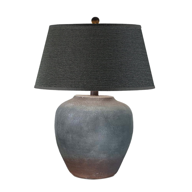 Houa Alabaster Table Lamp, Grey/Light Brown, Grey