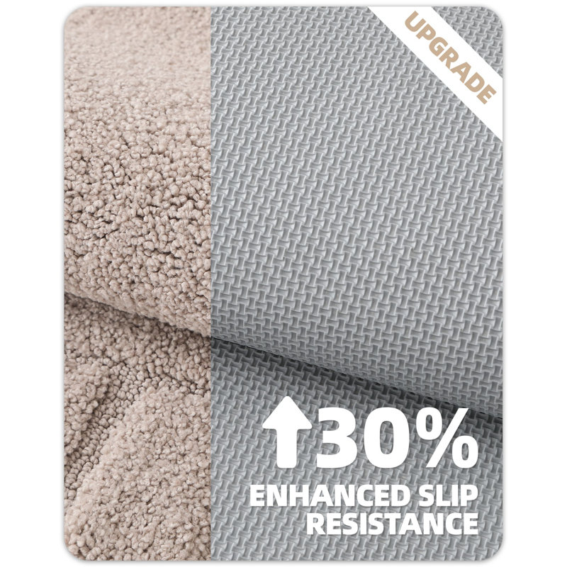 Bath Rug with Non-Slip Backing, Single - 24" L x 24" W