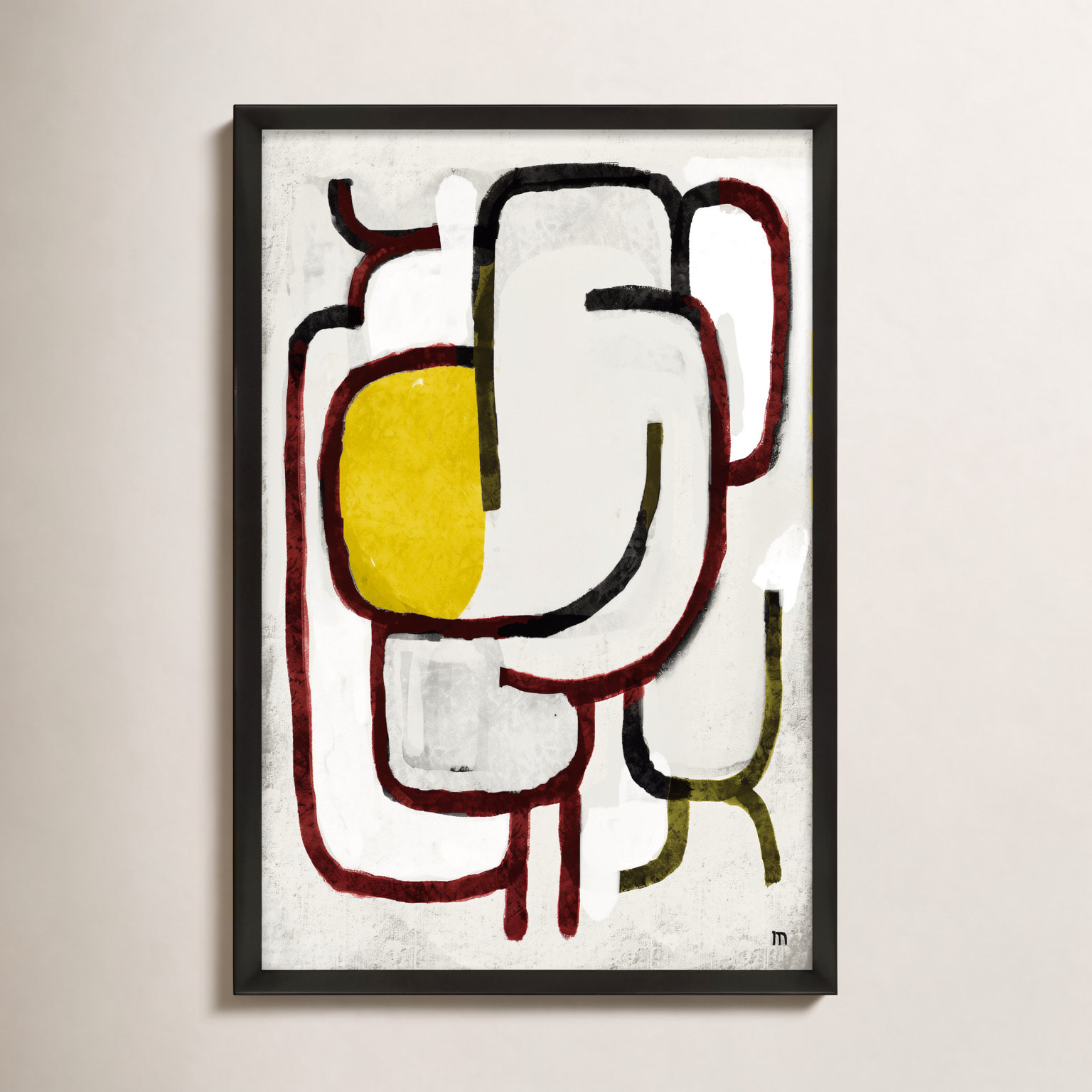Lost In The Woods by Studiom, Black, 25" H x 17.5" W x 1.25" D