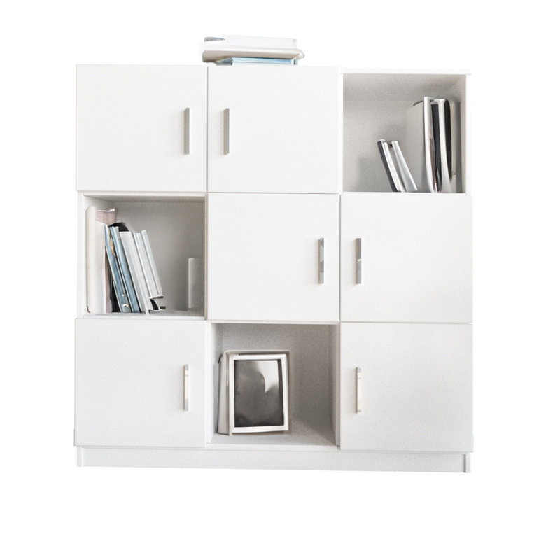 Allynn Storage Bookcase, White