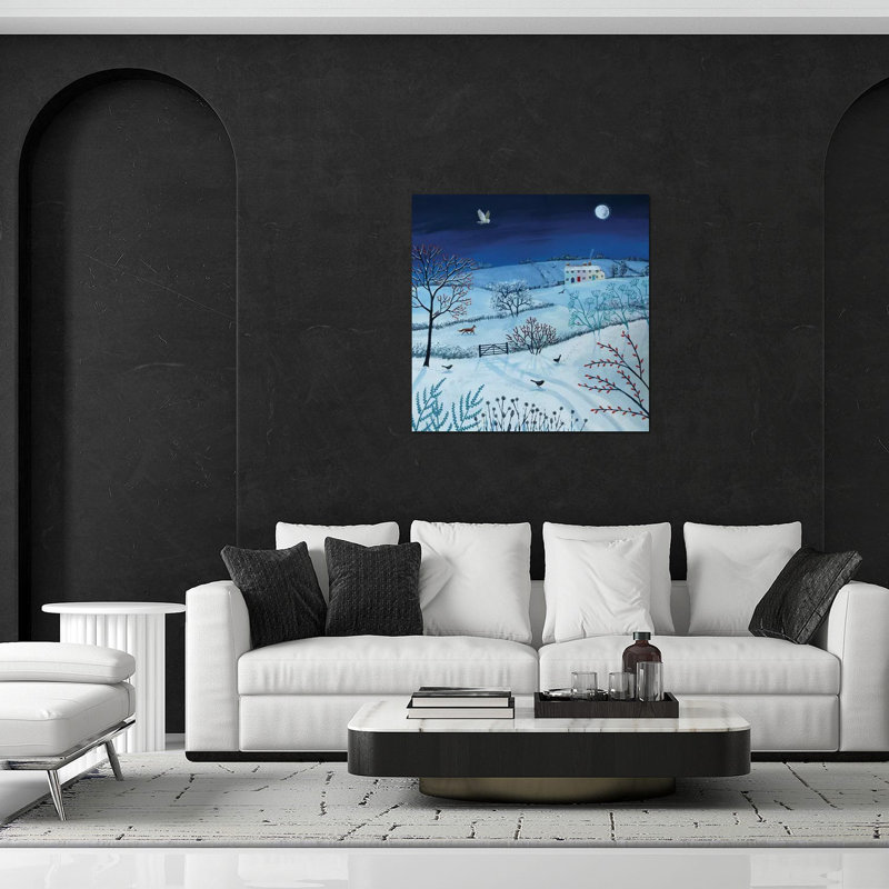 «One Snowy Night» par Jo Grundy - impression non encadrée, H 36 po x l 36 po x P 0,25 po