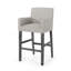 Tabouret de comptoir rembourré 30,5 po - gris clair / gris