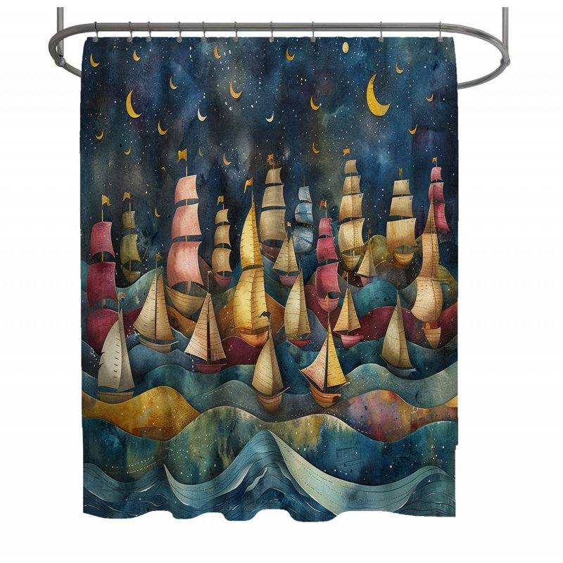 Cotswald Shower Curtain, 73" H x 70" W