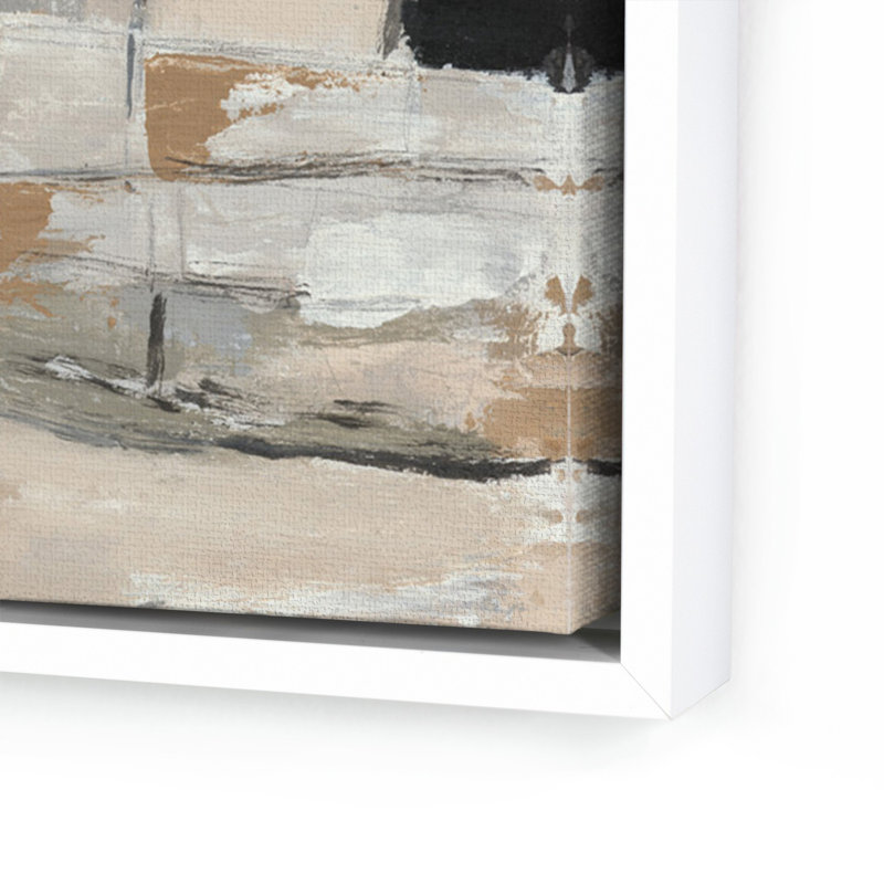 Chalet Painting by Melanie Biehle, White Maple Canvas Floater Framed, 25" H x 32" W