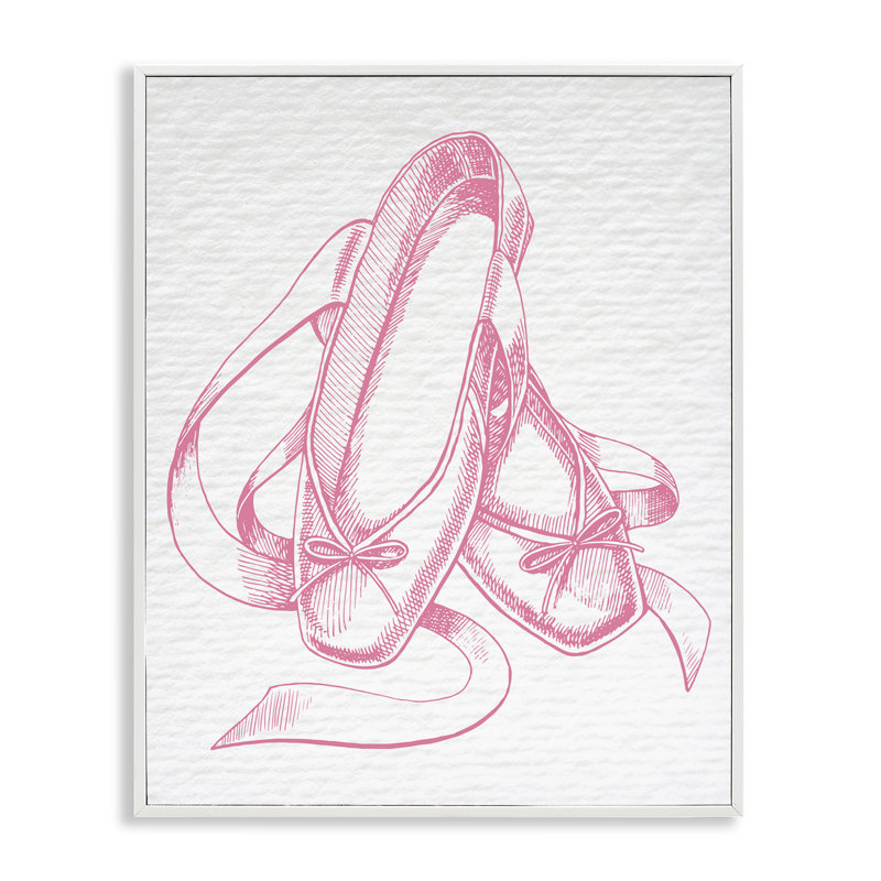 Art de giclée rose par Daphne Polselli, Giclée encadrée blanc bord de mer, H 20 po x l 16 po