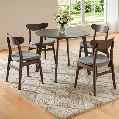 Aquin Round Solid Wood Base Dining Table