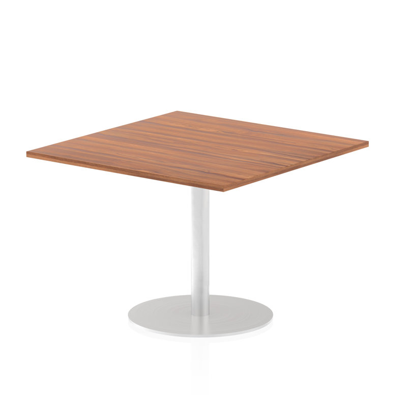 Pedestal Coffee Table, 72.5cm H x 100cm W x 100cm D, Walnut