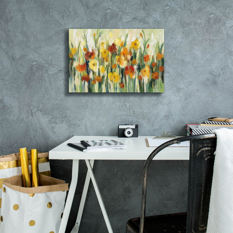  «End Of Summer Garden» par Silvia Vassileva, art mural sur toile, 18 po x 12 po