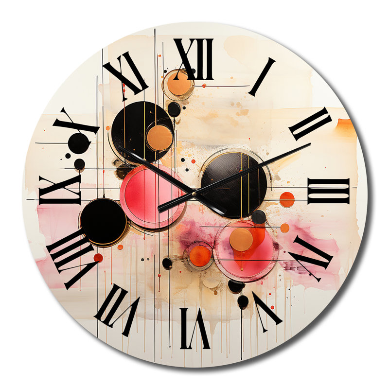 Horloge murale moderne synchronisée Elegant Vintage, Moyenne