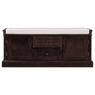 Velvet Upholstered Storage Bench