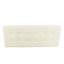 Banc Alp, structure ouverte en métal noir, tissu touffeté crème tissé 54 po