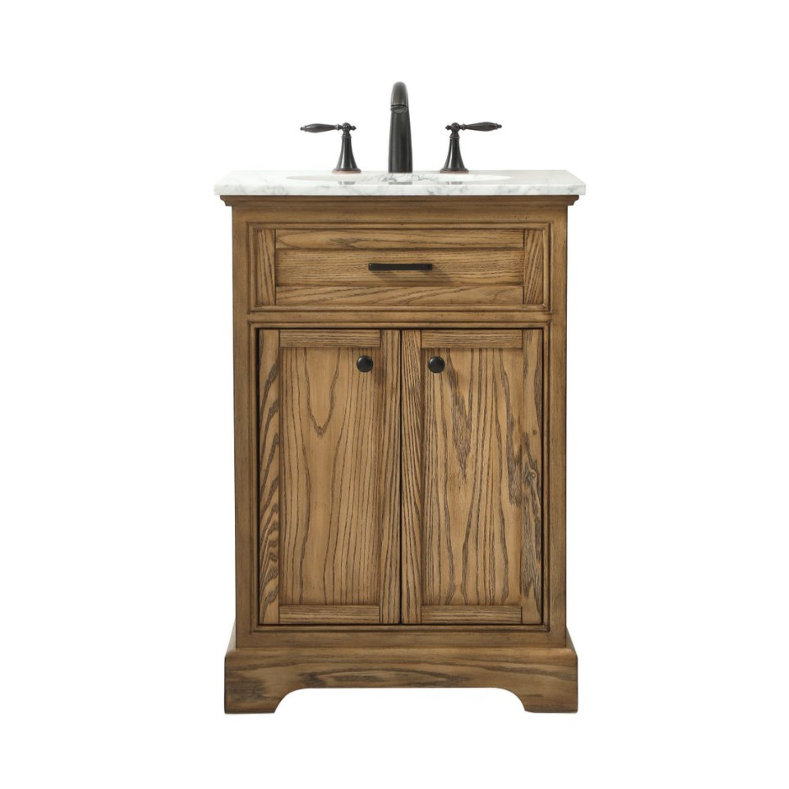 Hermes 24'' Single Bathroom Vanity, Driftwood