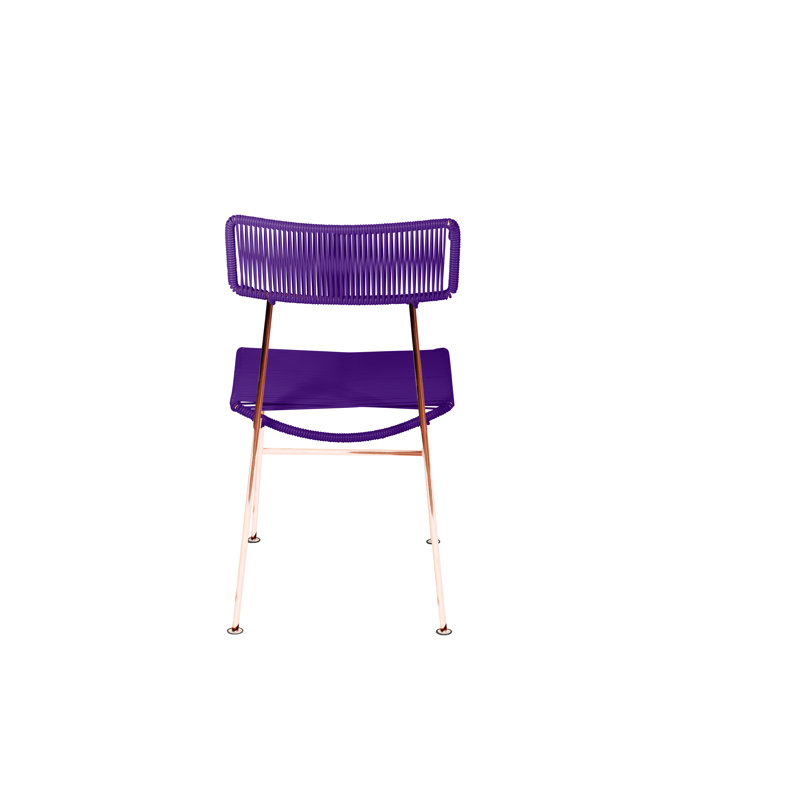 Chaise Hapi, Mauve / cuivre