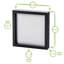 Nicola Spring - 3D Box Photo Frames - 8" x 8" - White