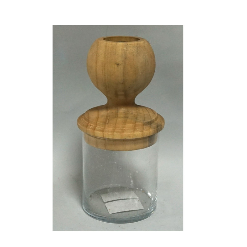 Lanterne de plateau en verre 8 po