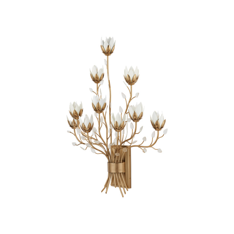 Star Magnolia 10 - Light Candle Wall Light