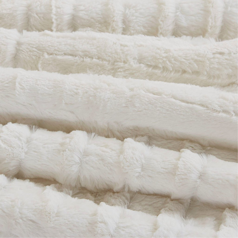 Mini ensemble d'édredon en duvet synthétique, Édredon très grand et 2 très grandes taies déc, Ivoire ivoire