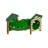 Bark Park Recycled Curved Tunnel W/Dog House