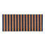 Striped 24"x57" Doormat Choir Front and PVC Backing Ivory and Natural-1233369968