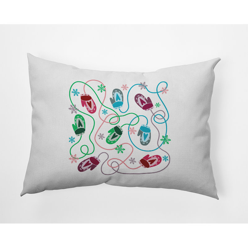 Coussin décoratif en polyester intérieur / extérieur, 14 po x 20 po, Rectangulaire