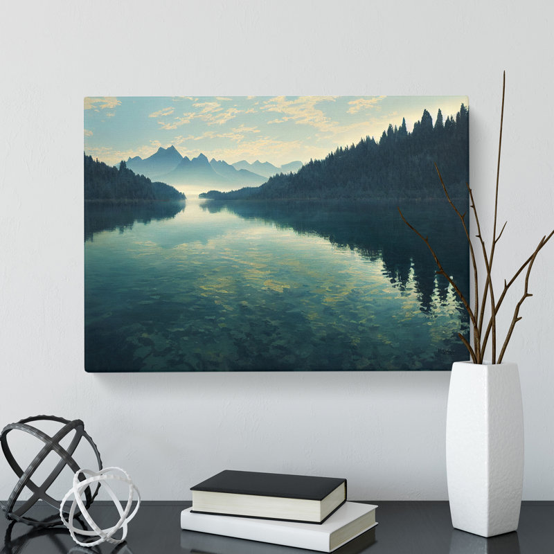 Mountain Lake Reflection Vol.1 - Wrapped Canvas Print, 35cm H x 50cm W x 3cm D