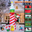 Phare gonflable de Noël de 9 pi avec décoration de Noël pour jardin de jardin extérieur