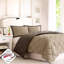 Édredon Essentials 3M double / grand, 2 taies décoratives avec bride, réversible, chaud, lavable à la machine, doux et respirant, courtepointe à motif de losanges, lavable réversible-120953435-120953437