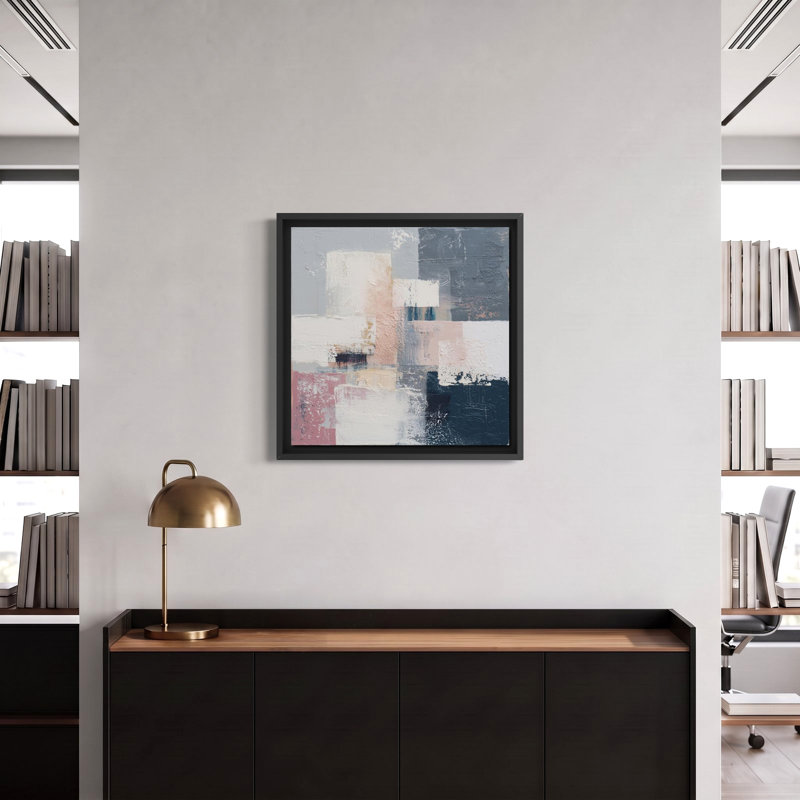 Study in Bluch and Slate, 30" H x 30" W